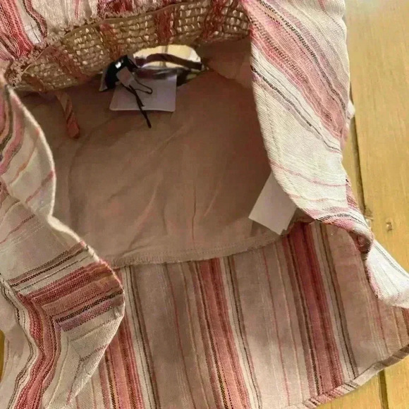 Anthropologie Women's Sleeveless Crop Stretchy Strappy knotted Sexy Summer Top M - Picture 5 of 12